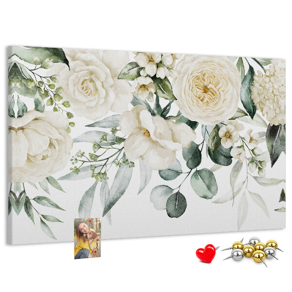 Cork display board Flowers