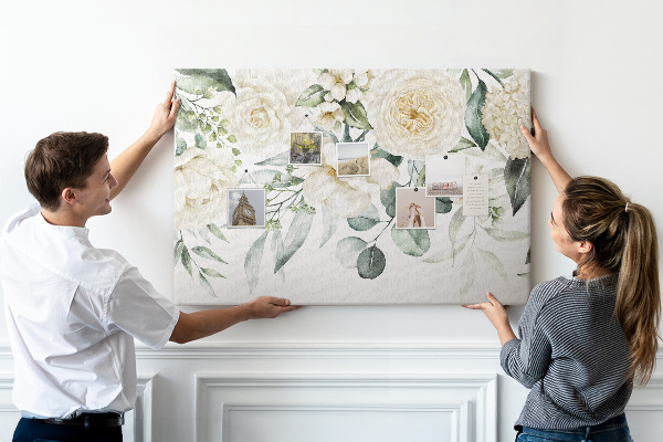 Cork display board Flowers