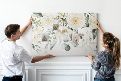 Cork display board Flowers