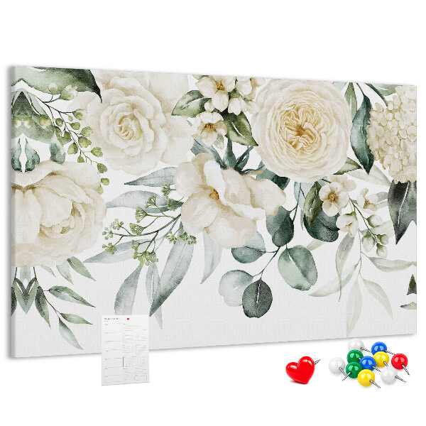 Cork display board Flowers