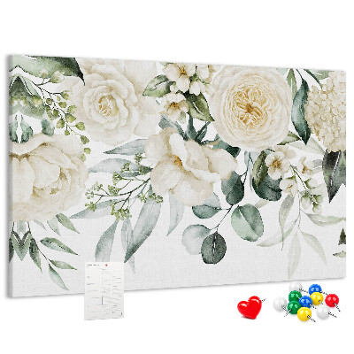 Cork display board Flowers