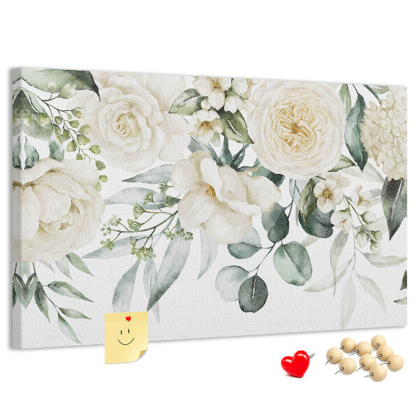 Cork display board Flowers