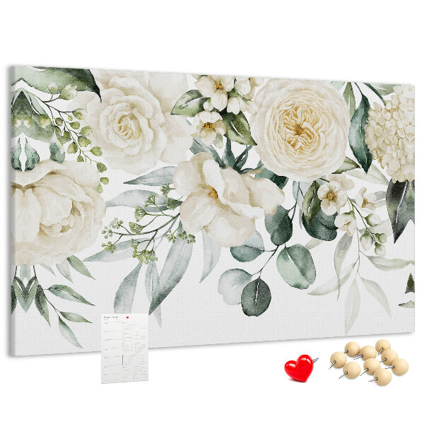 Cork display board Flowers
