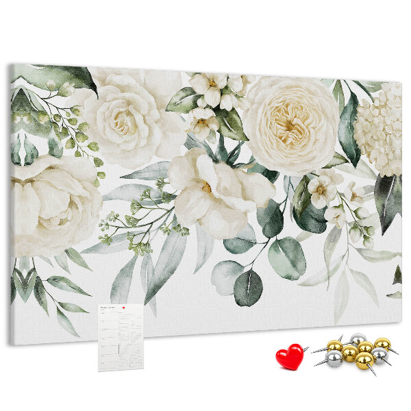 Cork display board Flowers