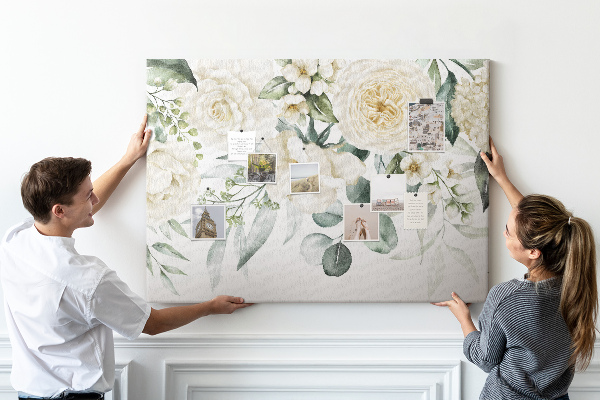 Cork display board Flowers