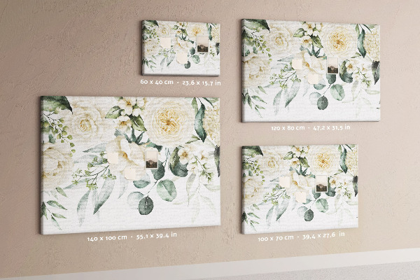 Cork display board Flowers