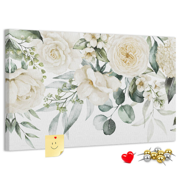 Cork display board Flowers