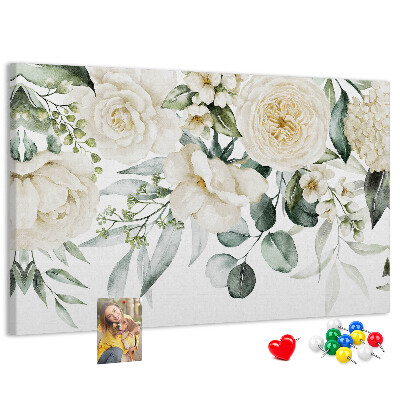 Cork display board Flowers