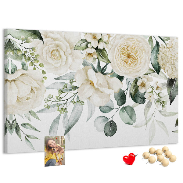 Cork display board Flowers