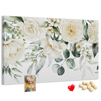 Cork display board Flowers