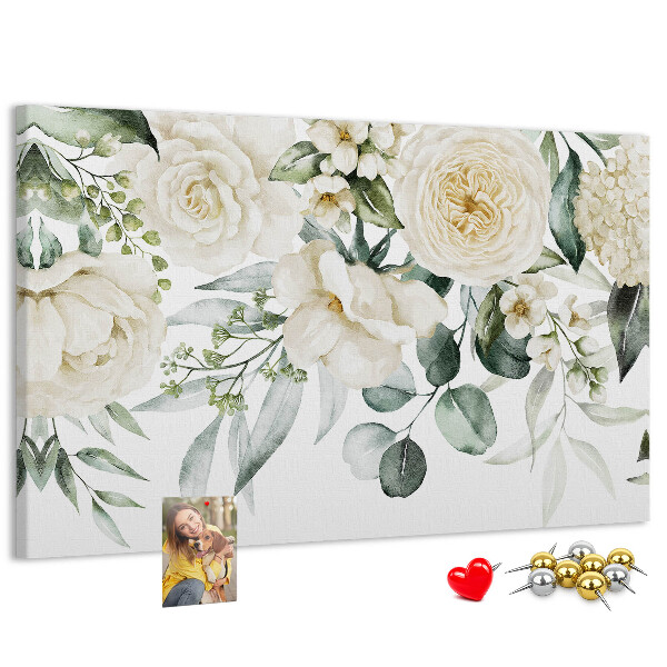 Cork display board Flowers