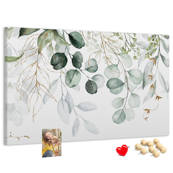Cork memo board Hanging plants