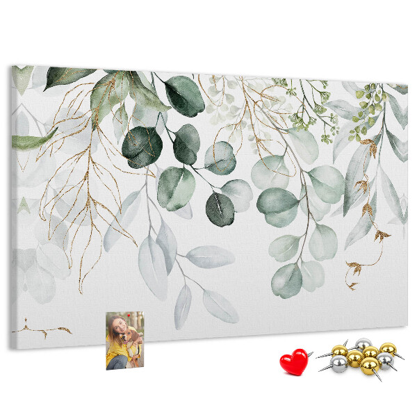 Cork memo board Hanging plants