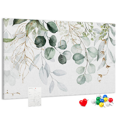 Cork memo board Hanging plants
