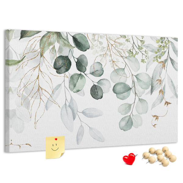 Cork memo board Hanging plants