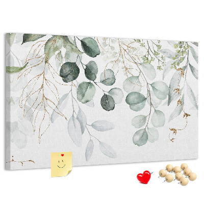 Cork memo board Hanging plants