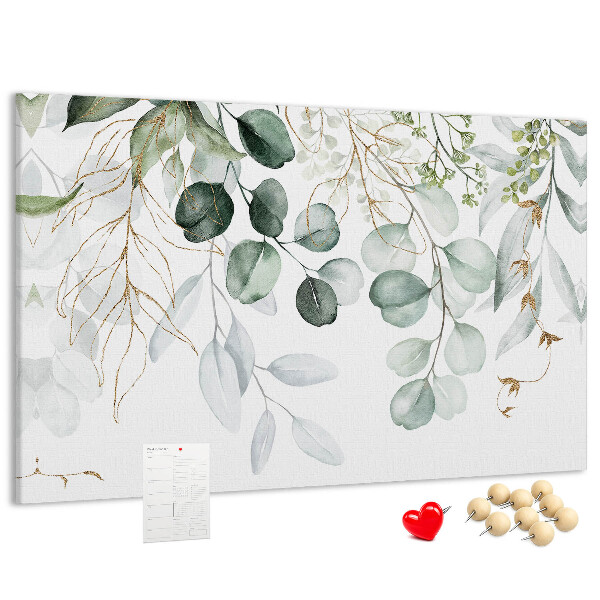 Cork memo board Hanging plants