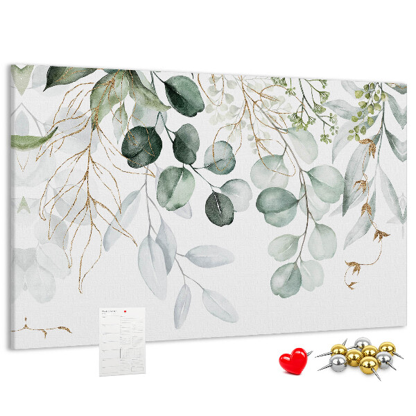 Cork memo board Hanging plants