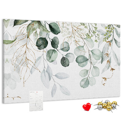 Cork memo board Hanging plants