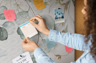 Cork memo board Hanging plants