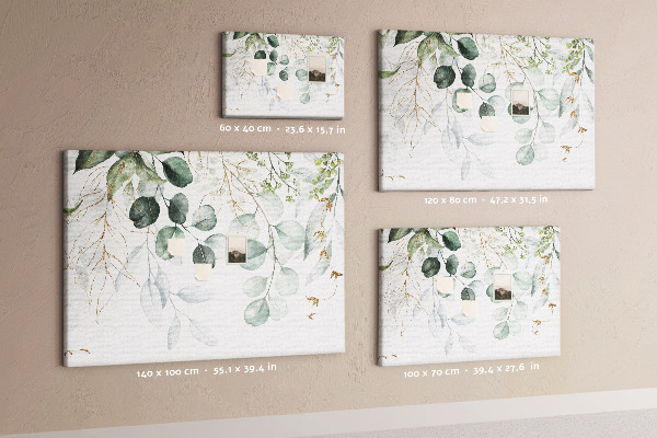 Cork memo board Hanging plants