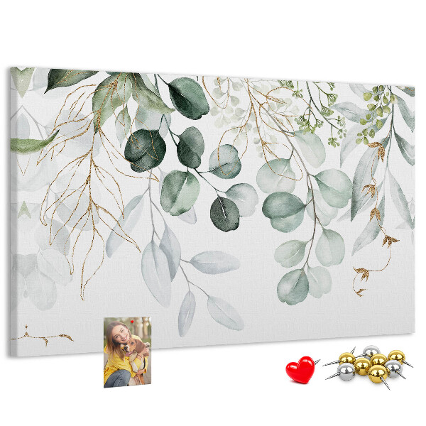 Cork memo board Hanging plants