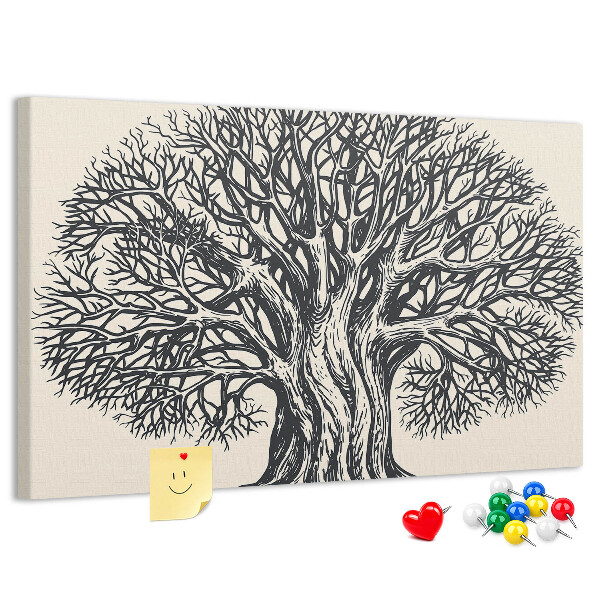 Cork display board Large tree nature