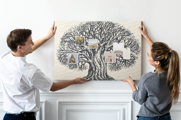 Cork display board Large tree nature