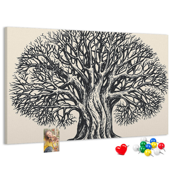 Cork display board Large tree nature