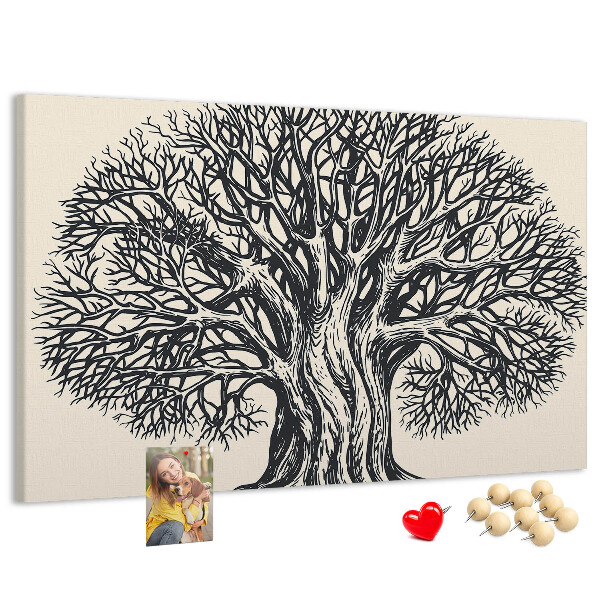 Cork display board Large tree nature