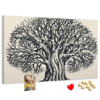 Cork display board Large tree nature