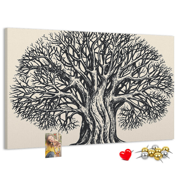 Cork display board Large tree nature