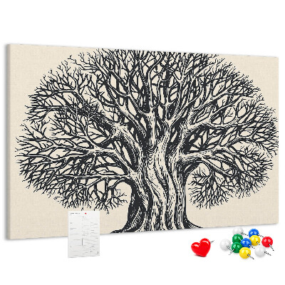 Cork display board Large tree nature
