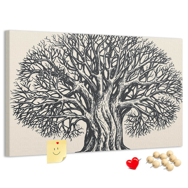 Cork display board Large tree nature