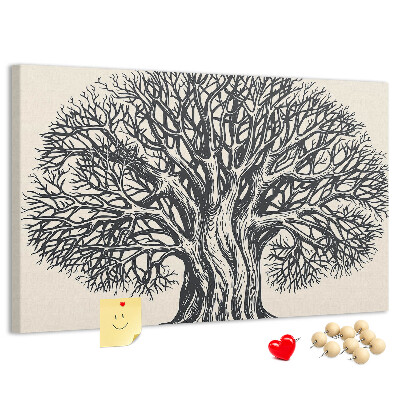Cork display board Large tree nature