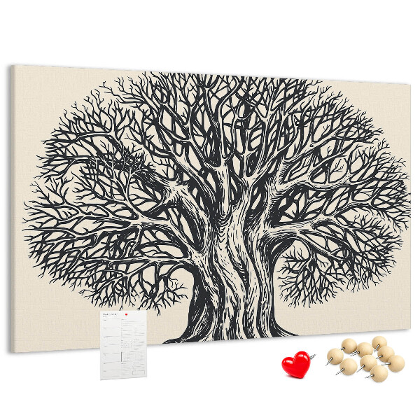 Cork display board Large tree nature