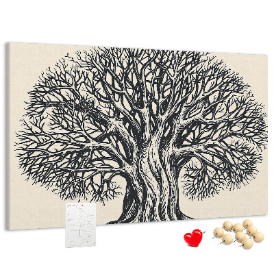Cork display board Large tree nature