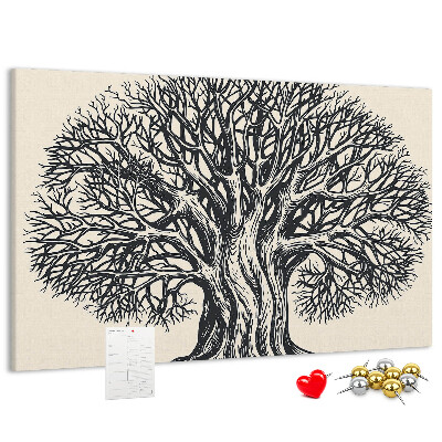 Cork display board Large tree nature