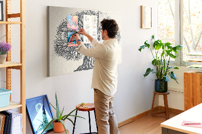 Cork display board Large tree nature