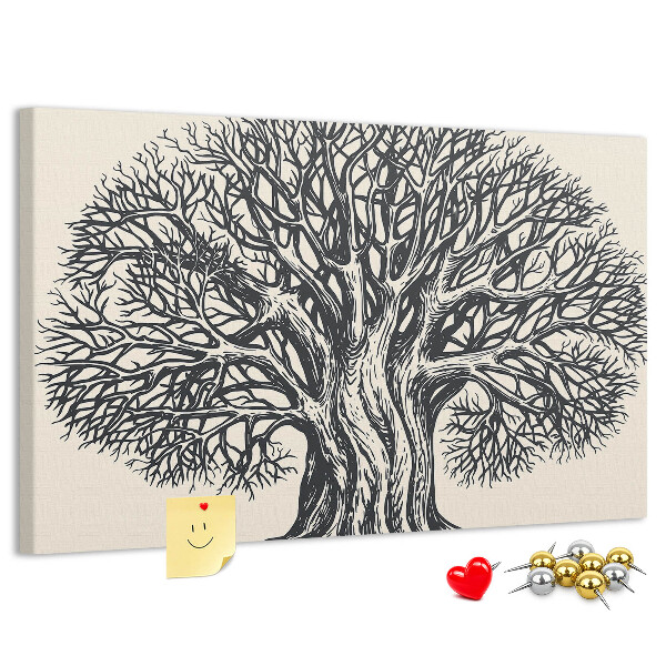 Cork display board Large tree nature
