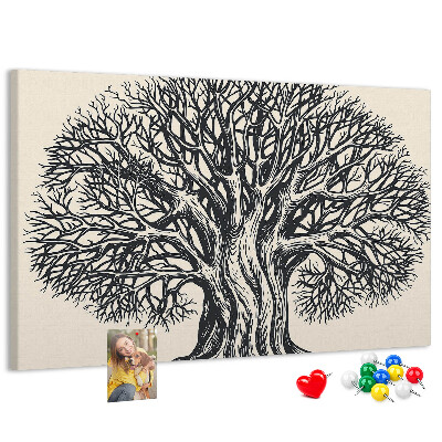 Cork display board Large tree nature