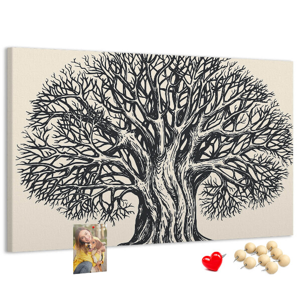 Cork display board Large tree nature
