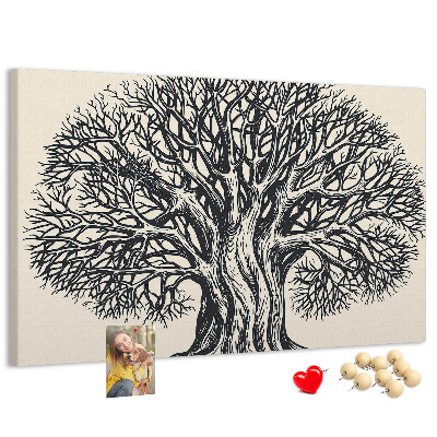 Cork display board Large tree nature
