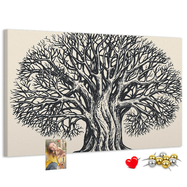 Cork display board Large tree nature