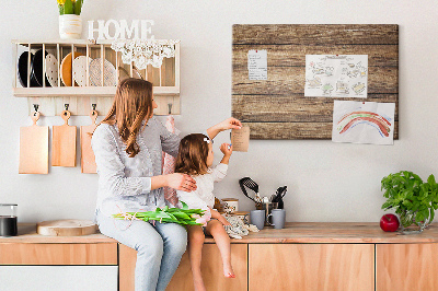 Cork memo board Wooden boards