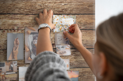 Cork memo board Wooden boards