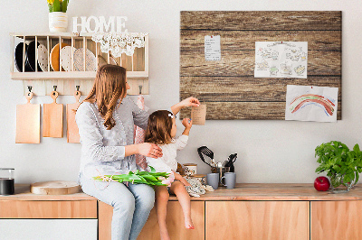 Cork memo board Wooden boards