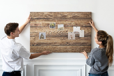 Cork memo board Wooden boards