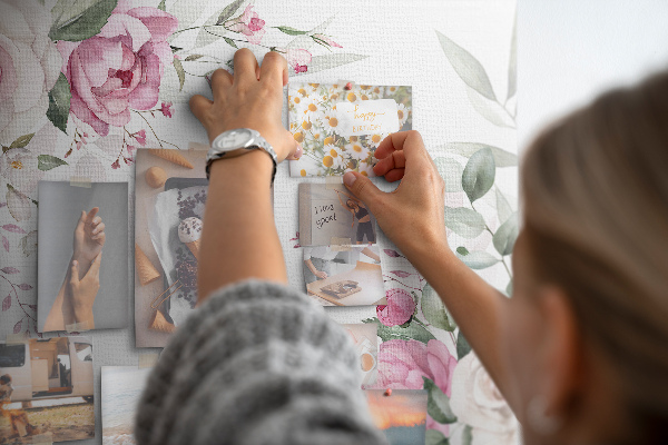 Cork board Floral frame