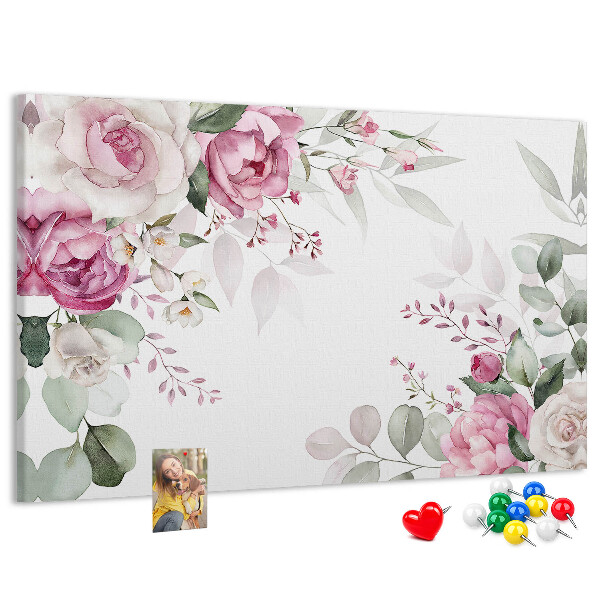 Cork board Floral frame